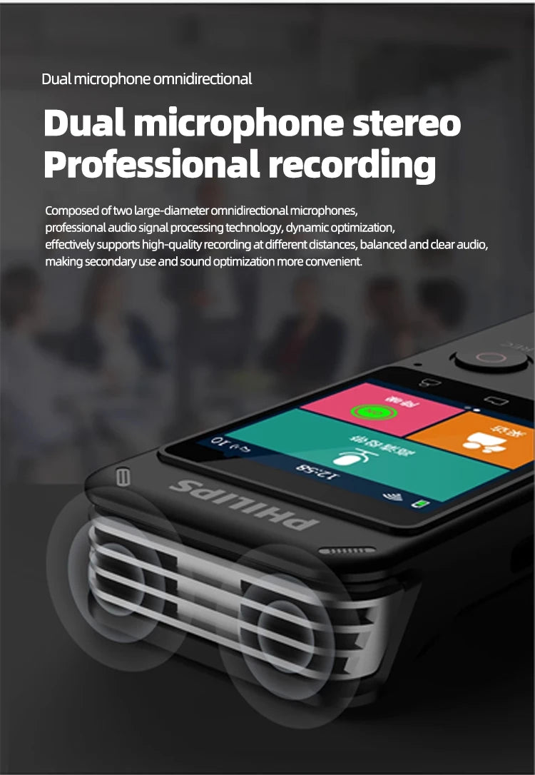 Philips VTR6960 100% Original  Voice Recorder 192K HD Recording