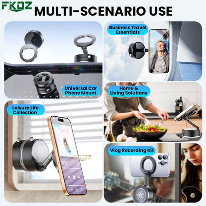 Vacuum Strong Magnetic Suction Foldable Phone Holder