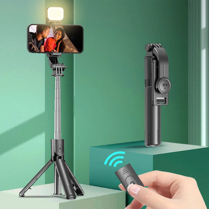 Bluetooth Selfie Stick Tripod Desktop Stand, Phone Holder