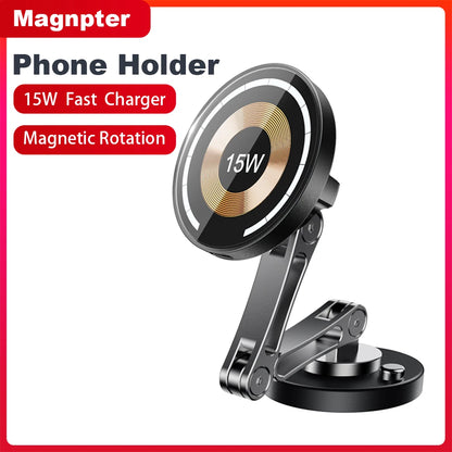 Magnetic Car Phone Holder Mount Wireless Charger Fast Charging