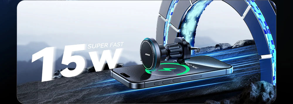 JOYROOM Magnetic Car Mount Charger Cooling Fast Charging