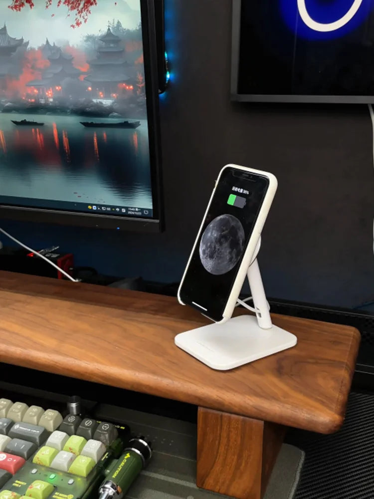 Magnetic Phone Holder Stand with Wireless Charger