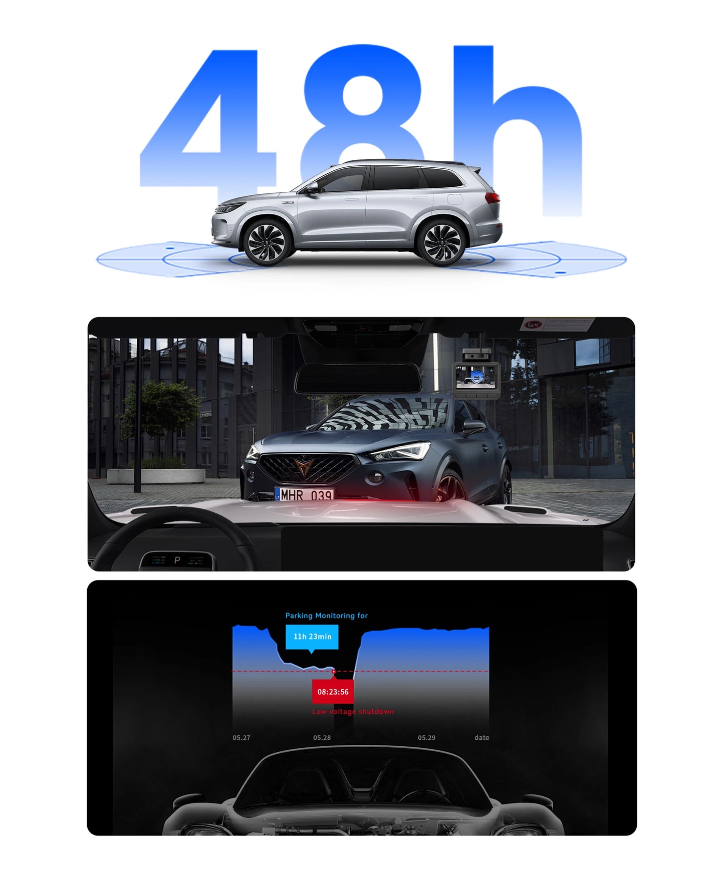 New DDPAI Dash Cam Z50 Pro 4K UHD 3"IPS Display