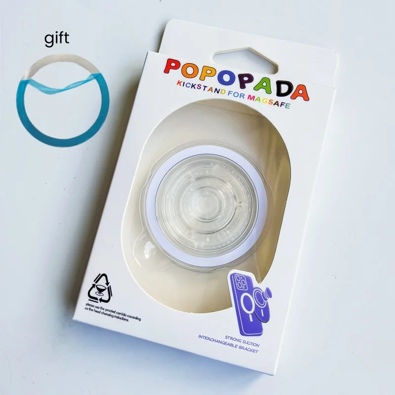 Magnetic Folding Mobile Phone Grip Holder Socket