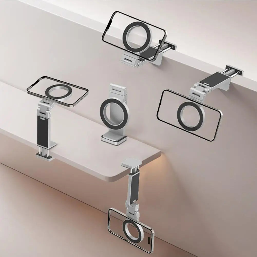 Adjustable Magnetic Phone Holder Travel Essentials Flexible Rotation