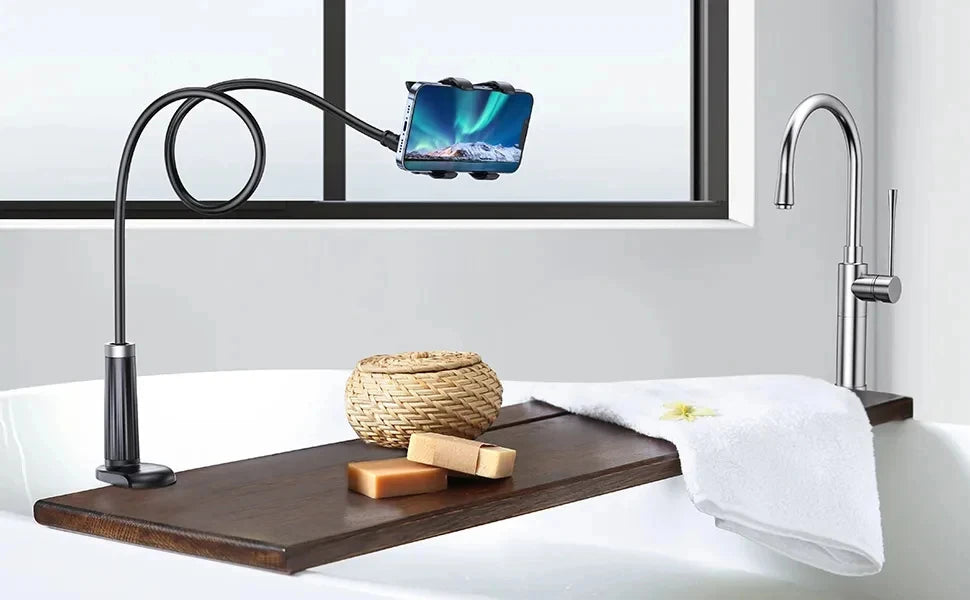 90cm Phone Holder Stand Lazy Bracket Headrest Bed 360