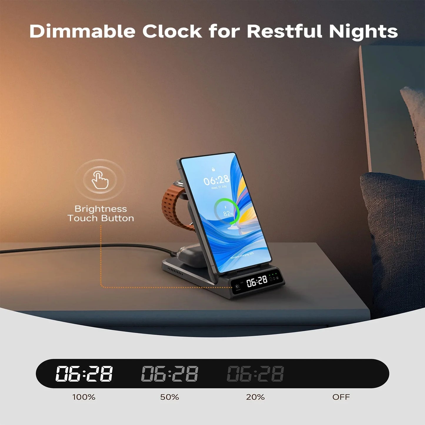 703S Wireless Charger Charging Station for Galaxy Watch