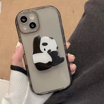 Panda Cute Cartoon Design Hand Grip Handle 360° Phone Holder