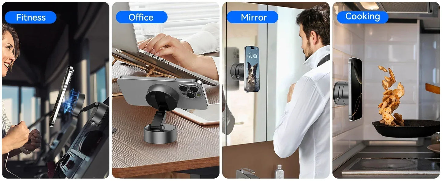 Car Foldable 360° Rotation Phone Holder Display GPS Cellphone Mount