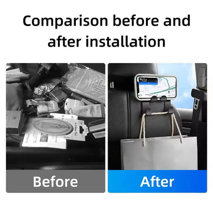 Car Back Seat Hook Hanging Storage Mobile Phone Holder