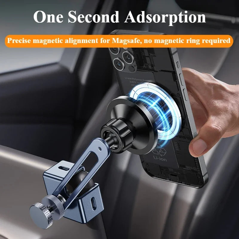 Hipacool Metal Car Screen Phone Holder Bracket Adjustable Magnetic Stand