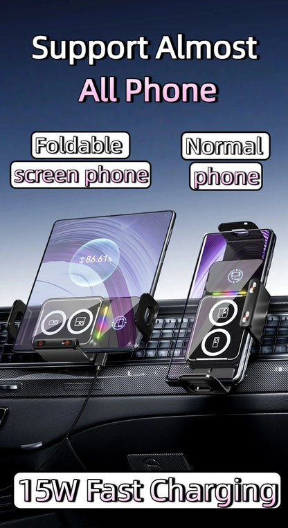 Universal Car Phone Wireless Charging Holder 360° Rotation Mount