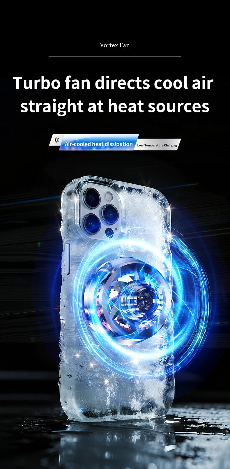 Wireless Car Charger 15W Magnetic Turbo Air Cooling