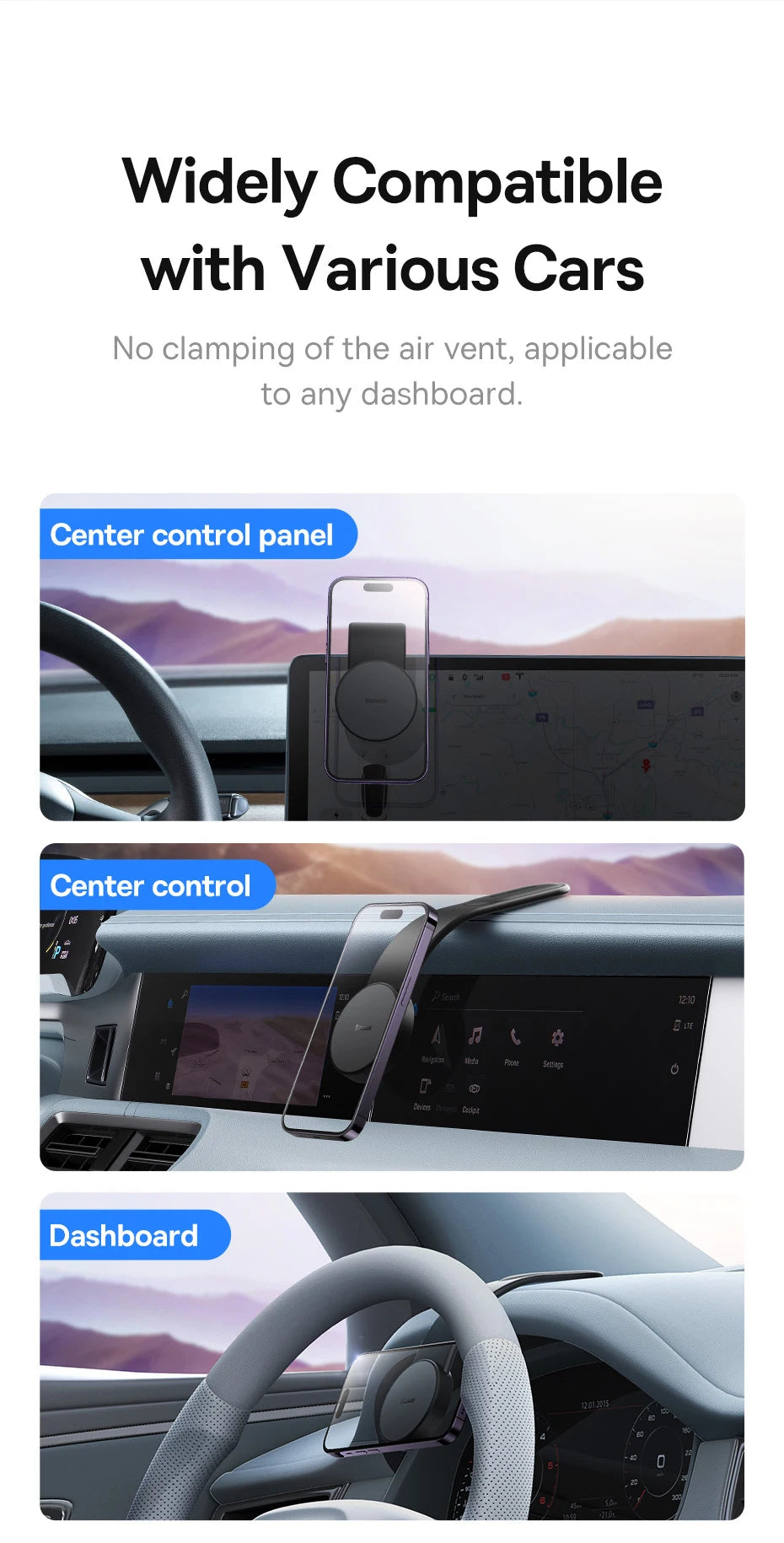 Baseus Magnetic Holder Car Phone Holder Stand Foldable