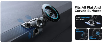 Joyroom Magnetic Phone Holder for Car Fit Curved Surfaces