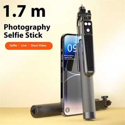 BSLIUFANG Selfie Stick Wireless Tripod Stand with Light