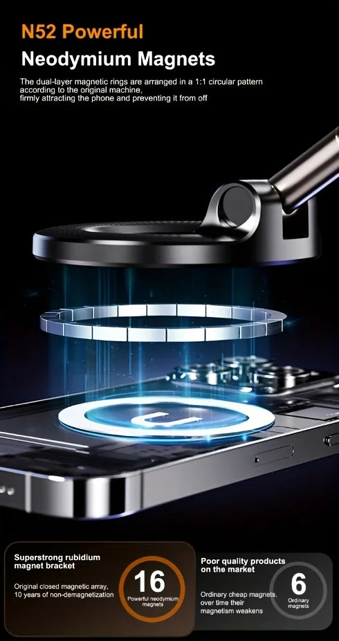 New 360 Rotating Aluminium Alloy Magnetic attraction