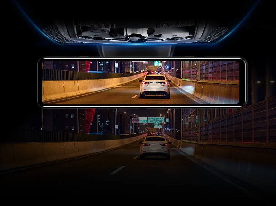 4K Rearview Mirror Driving Recorder HD Night Vision Loop