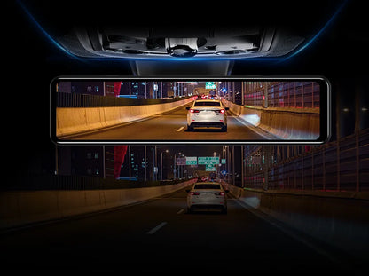 4K Rearview Mirror Driving Recorder HD Night Vision Loop