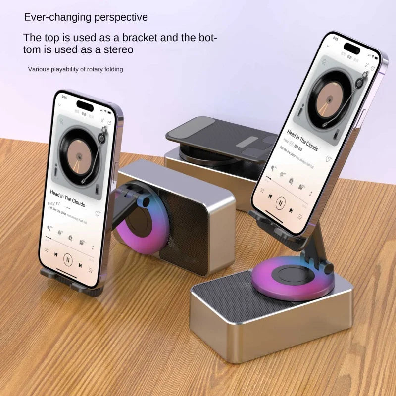 3 In 1 Mobile Phone Bracket Bluetooth Speaker Power Bank