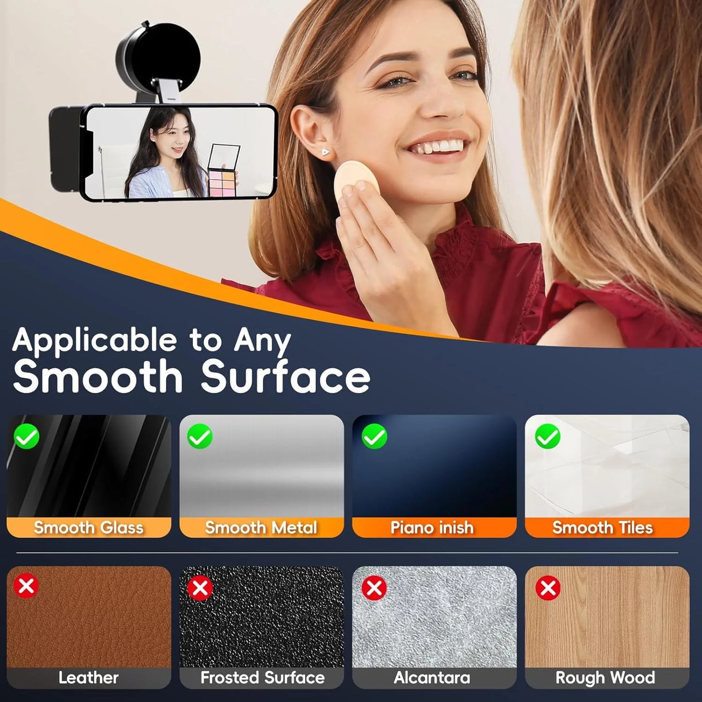 Super Strong N52 Magnetic Phone Holder Upgraded ABS 360°