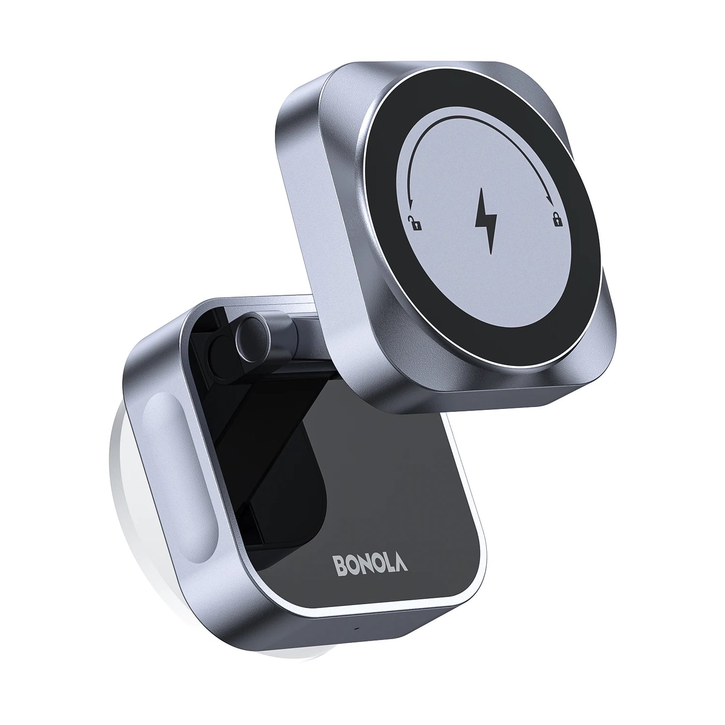 Bonola Suction Cup Car Wireless Charger Foldable Suction Stand