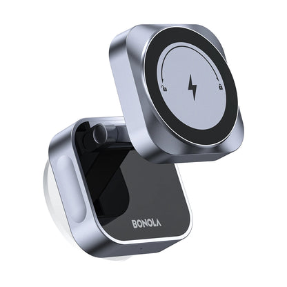 Bonola Suction Cup Car Wireless Charger Foldable Suction Stand