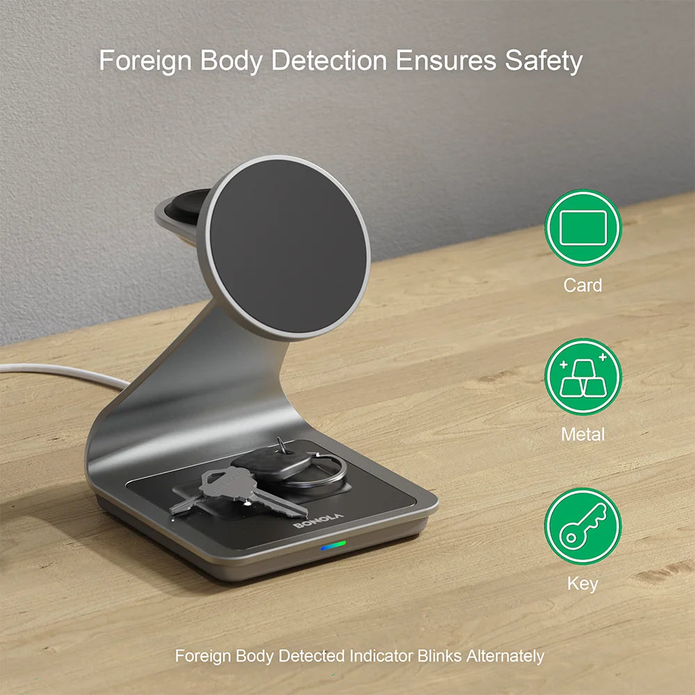 3 in 1 Wireless Charger Metal Stand for Samsung