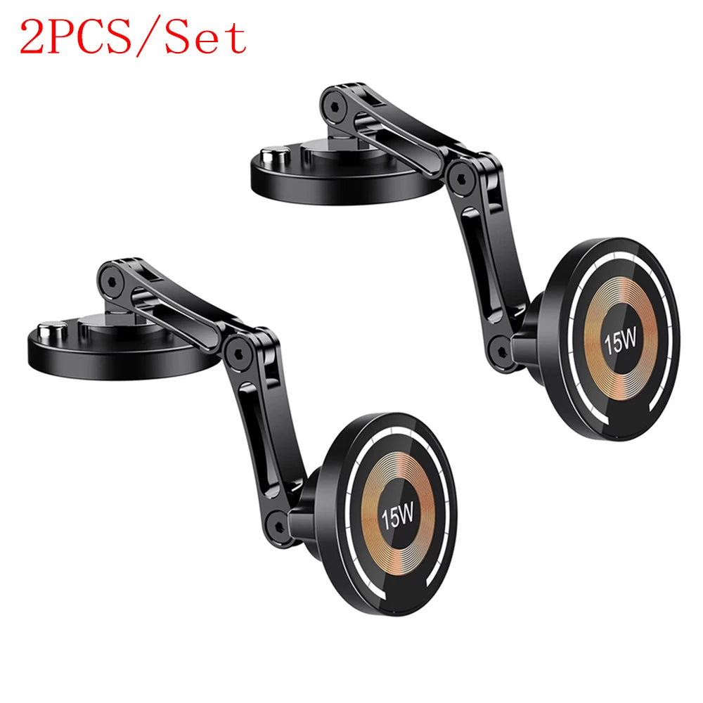 Magnetic Car Phone Holder Mount Wireless Charger Fast Charging