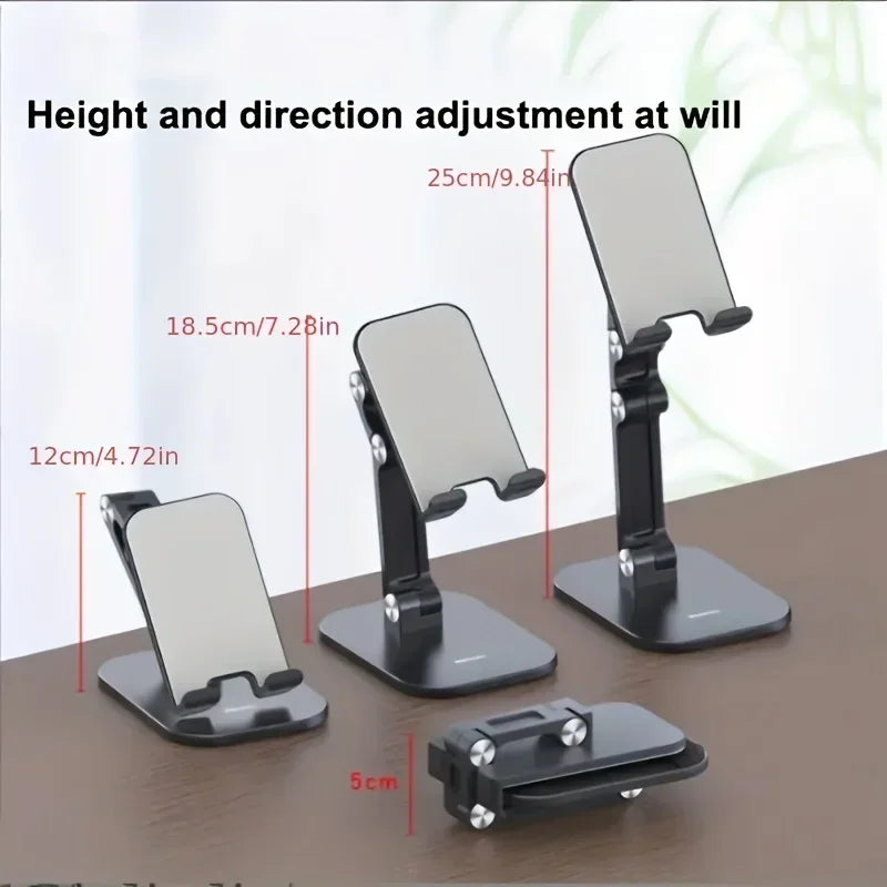 Three Sections Foldable Desk Mobile Phone Holder