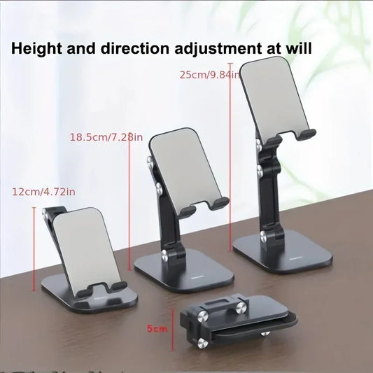 Three Sections Foldable Desk Mobile Phone Holder