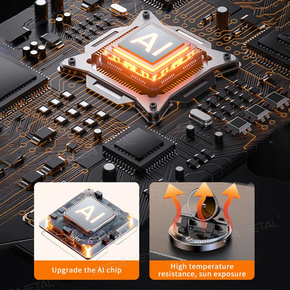 SEAMETAL Car Phone Holder Mount 360° Rotatable Wireless Charger