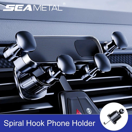 SEAMETAL Air Vent Car Phone Holder Telescopic Phone Mount