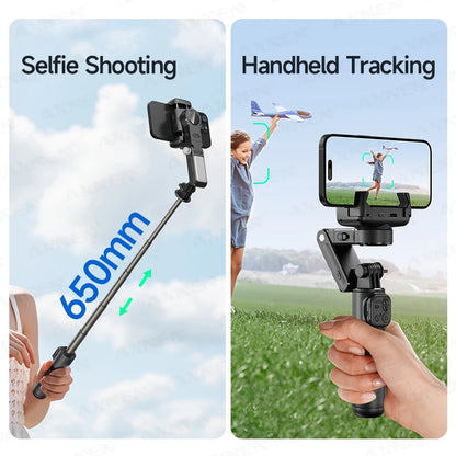 AXNEN AI Desktop Gimbal Tripod Extendable Selfie Stick