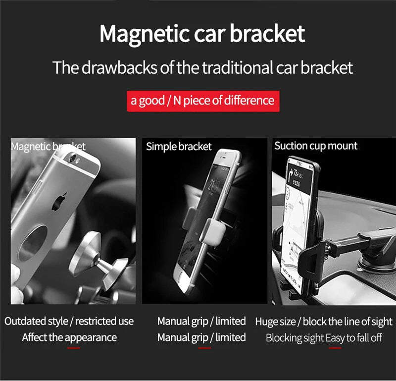 Magnetic Car Phone Holder Universal Air Vent Car Phone Mount