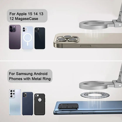 Adjustable Magnetic Phone Holder Travel Essentials Flexible Rotation