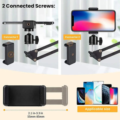 Flexible Arm Tripod For Phone Stand Table Folded Anchor