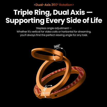 Phone Ring Stand for Double-Sided Magnetic Aluminum Alloy