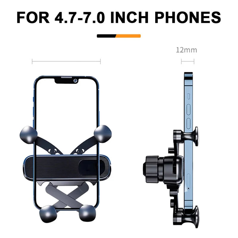 SEAMETAL Air Vent Car Phone Holder Telescopic Phone Mount