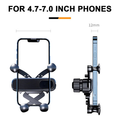SEAMETAL Air Vent Car Phone Holder Telescopic Phone Mount