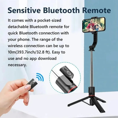 Wireless Selfie Stick for Smartphone 44 Inch Tripod