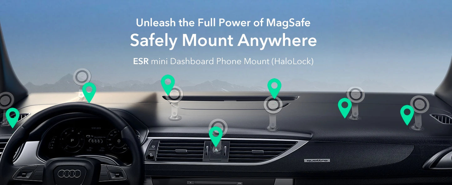 ESR for MagSafe Car Mount Dashboard Magnetic Phone Holder
