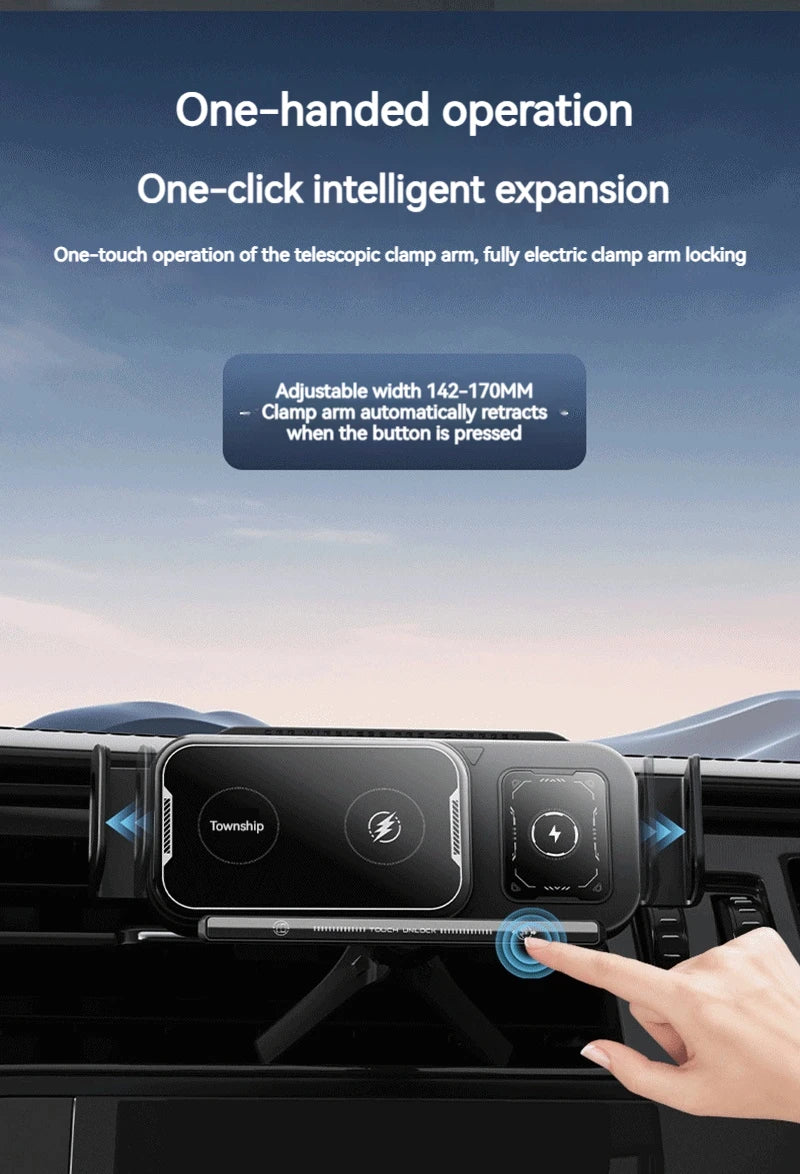 Universal Car Phone Wireless Charger Holder 360° Rotation Mount