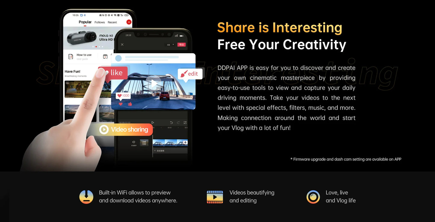 DDPAI Z40 Dash Cam Car Camera Recorder Wifi DVR