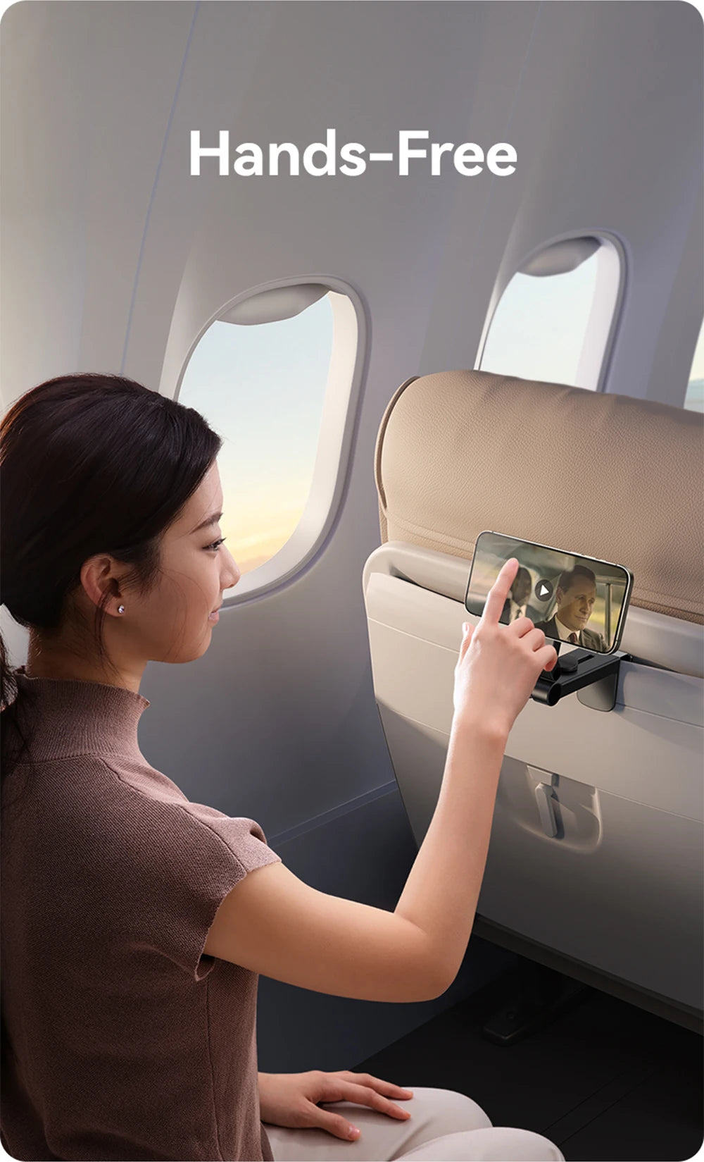 Magnetic Airplane Phone Holder Portable Stable Stand