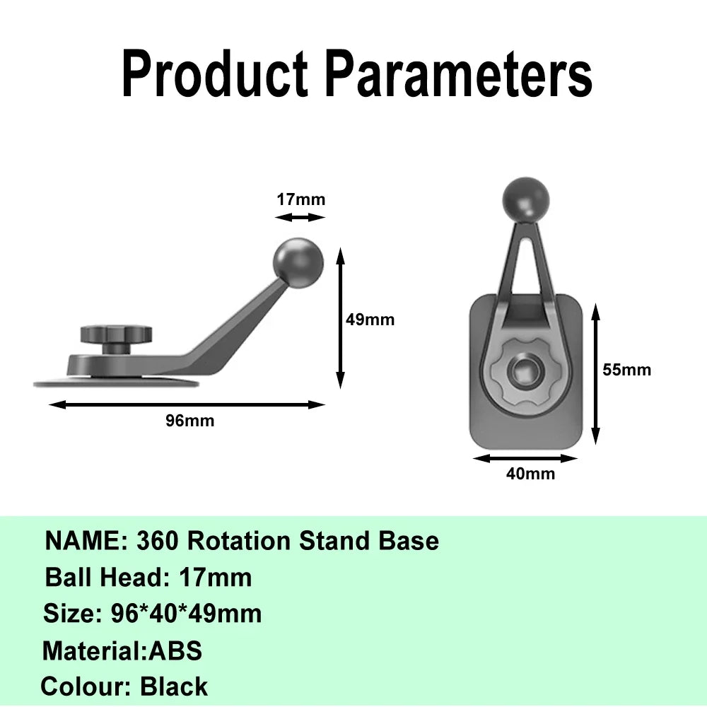 Ball Head Bracket with Sticky Base for Mobile Phone DVR Camera