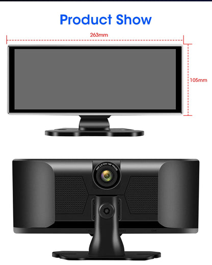 10/11.26 inch Dash Cam 4K Car DVR Wireless Dual Lens