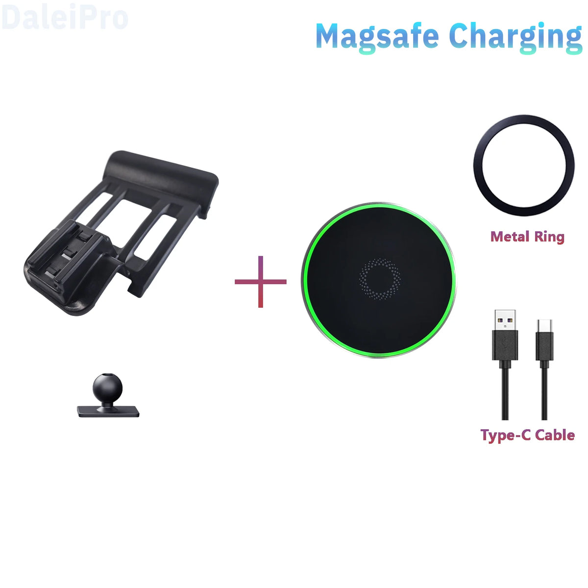 Phone Holder Car Magnetic Phone Mount Smart Sensing Wireless Charging