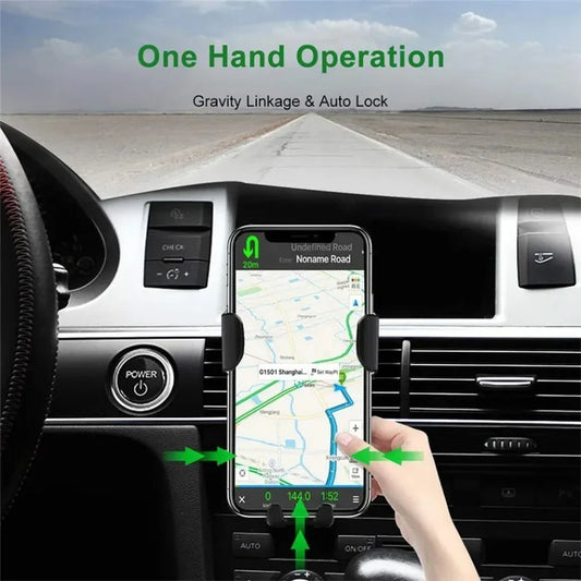 30W Air Vent Car Wireless Charger Gravity Phone Holder