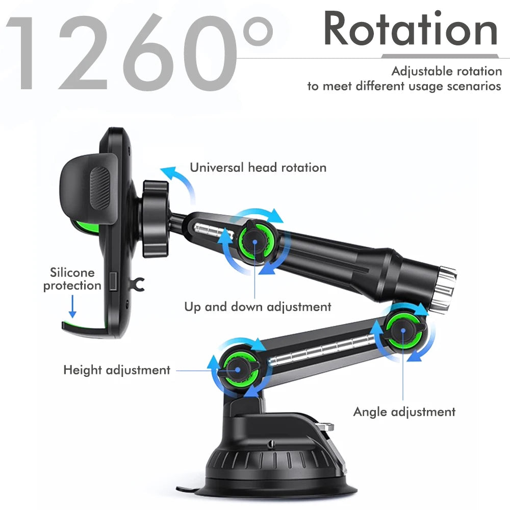 Universal Large Truck Extended Suction Cup Type Car Holder